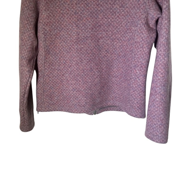 Sherpa Adventure Gear Purple Pink Wool Blend Full Zip Sweater Jacket Medium - Picture 6 of 12